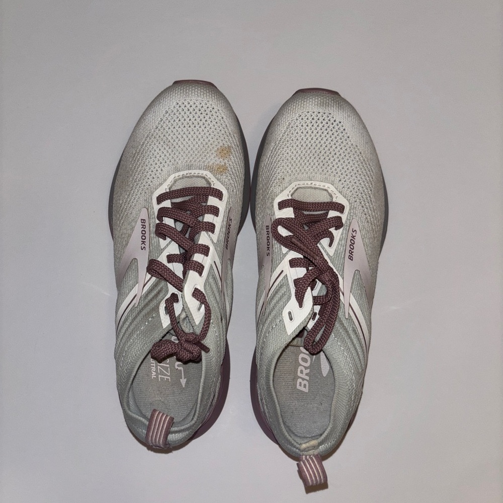 Brooks Gray and mauve Athletic Shoes